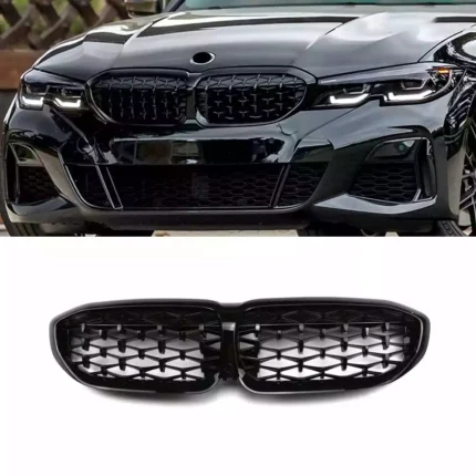BMW G20-G21 (18-) juodos, blizgios, diamond grotelės