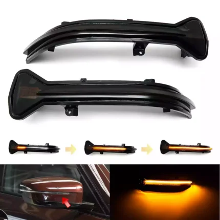 BMW G30, G32, G11, G14 veidrodėlių tamsintas LED dinaminių posūkių komplektas