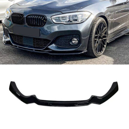 BMW F20, F21 (15-19) LCI priekinis pažeminimas (lipas), juodas, blizgus (MAX 3 style)